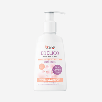 Гель для інтимної гігієни "Edelico Intimate Care" DELICATE, 300 мл 28837 фото