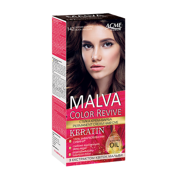 "MALVA Color Revive" &ndash; стійка крем-фарба для волосся Чорний шоколад 31206.142 фото