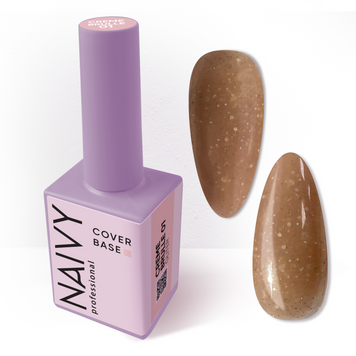 Гель база Cover base "Naivy Professional", 15 ml Gliter 01 Creme Brulle 32170.003 фото