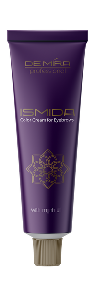 Крем-краска для бровей с маслом мирры DeMira Professional Ismida темно-коричневая 20 мл+20мл (27815.021) 27815.021 фото